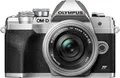 Produktbild: Olympus OM-D E-M10 Mark IV Micro-Four-Thirds-Systemkamera-Kit, 20 MP Sensor, 5-Achsen-Bildstabilisation, leistungsstarker AF, Wi-Fi, Silber inkl. M.Zuiko Digital ED 14 42mm F3.5 5.6 EZ Pancake Silber