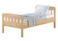 Produktbild: ERST-HOLZ Massivholzbett Seniorenbett Einzelbett Gästebett Buche massiv 100 x 200 cm Zeitlos, Buche geölt