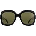Produktbild: Gucci Square Womens schwarz grün Glitter und rot grün Sonnenbrille GG0036SN