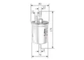Produktbild: KRAFTSTOFFFILTER  FÜR A6 C6 AVANT (4F5), A4 B7 (8EC) - BOSCH F 026 403 012