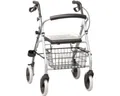 Produktbild: RUSSKA Rollator Russka Leichtgewicht Rollator ALUMINIUM Komplettset, Komplettset, Gehhilfe, zusammen klappbar, Reflektoren, PU-Bereifung
