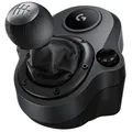 Produktbild: Logitech G Driving Force Schalthebel, 6 Gänge mit H-Schema, Schaltknauf, Schwarz