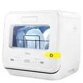 Produktbild: Midea Mini Geschirrspüler mit Wassertank, Freistehend Tischgeschirrspüler mit 6+3 Programme, Touch Control, Startverzögerung, Babypflege, Früchte waschen, Spülmaschine Klein für Wohnungen, Camping