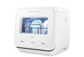 Produktbild: Midea Tischgeschirrspüler MDWMT201DW, 2 Maßgedecke, Wassertank, 9 Programme, Touch Control, Babypflege & Früchte waschen