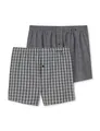 Produktbild: Schiesser Herren 2 Pack Boxershorts Baumwolle Web Multipack - Webboxer, schwarz_180500, 8/ XXL