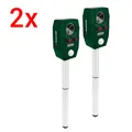 Produktbild: 2x Solar Tiervertreiber Nagetierschreck Katzenschreck Hundeschreck Ultraschall