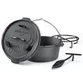 Produktbild: Küchenprofi Dutch Oven 3,5l 24cm BBQ Gusseisen Feuertopf Gusstopf B-Ware