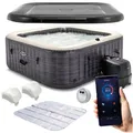 Produktbild: INTEX Whirlpool 28450NP PureSpa Greystone Deluxe 4 Personen 140 Düsen Heizsystem