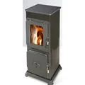 Produktbild: Dauerbrandofen Bozen, 5kw H910xb326xt326mm, Schwarz