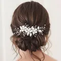 Produktbild: Braut Hochzeit Haar Reben Perle Blume Kopfschmuck Hochzeit Haarschmuck für Da...