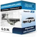 Produktbild: Für Hyundai i30 Fastback 09.2018-05.2024 G.D.W. Anhängerkupplung abnehmbar neu