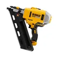 Produktbild: DeWALT 18V Akku-Nagler / Elektronagler, 90mm, für 18V XR-Akkus, Sicherheitsschalter, Schutzkappe, niedrige Vibrationen, kompakte Abmessungen, werkzeuglose Tiefeneinstellung via Stellrad, DCN692N