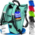 Produktbild: NEU 3in1 Fahrradtasche für Gepäckträger [PVC frei] - Gepäckträgertasche, Fahrradtasche Rucksack und Umhängetasche 25L I Fahrrad Tasche wasserdicht