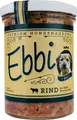 Produktbild: Ebbi BIO Hundefutter 4x 400g Rind m. Apfel, Karotte und Reis im Glas Naßfutter