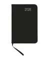 Produktbild: Taschenkalender 2026 / ca DIN A7 / mit PU Einband / Farbe: schwarz