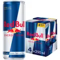 Produktbild: Red Bull Energy Drink Classic inkl. Einwegpfand 1er Pack 4x0,25 Liter Dose