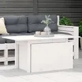 Produktbild: vidaXL Gartentisch Weiß 100x50x75 cm Massivholz Kiefer