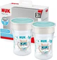 Produktbild: NUK Magic Cup Trinklernbecher Auslaufsicher Trinkrand Grau Set 2Stk 230ml