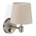 Produktbild: Wandlampe Wandstrahler Wandleuchte dimmbar Stoffschirm Vintage Wandlampe
