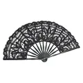 Produktbild: VON LILIENFELD Fächer Carmen Spitze Bambusstäbe Handfächer Hochzeitsfächer Deko schwarz