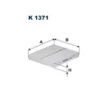Produktbild: 1x Filter, Innenraumluft FILTRON K 1371 passend für CHRYSLER FIAT NISSAN