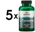 Produktbild: 5 x Swanson L-Tyrosine, 500mg - 100 caps (171,96 EUR/kg)