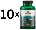 Produktbild: 10 x Swanson L-Tyrosine, 500mg - 100 caps (169,90 EUR/kg)