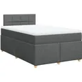 Produktbild: vidaXL Boxspringbett mit Matratze Dunkelgrau 120x200 cm Stoff 3288948