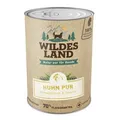 Produktbild: Wildes Land - Nassfutter für Hunde - Huhn PUR - 6 x 800 g - mit Distelöl - Getreidefrei - Extra hoher Fleischanteil von 70% - Beste Akzeptanz und Verträglichkeit