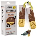 Produktbild: Sidas – Erwachsene Dryer Bag Cedar Wood Absorbiert Feuchtigkeit, Beseitigt schlechte Gerüche, natürlich Schuhtrockner, Wiederverwendbar, gelb, One Size