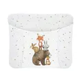 Produktbild: Ceba Baby® weiche Wickelauflage 75x72 cm - Baby Wickelunterlage- Wickeltischauflage für Junge und Mädchen - Wasserdicht, abwaschbar - OEKO-TEX® Standard 100 - Made in EU - Waldfreunde Motiv