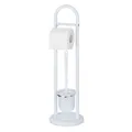 Produktbild: Wenko-Wenselaar GmbH & Co. KG WENKO Exclusiv Siena Stand WC-Garnitur, Toilettenpapier-Rollenhalter und Toilettenbürstenhalter, Maße (B x H): Ø 19 x 63 cm 17092100