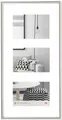 Produktbild: Walther Kunststoffrahmen KS315S Galeria 3x 10x15cm silber | Galerie-Rahmen