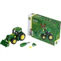 Produktbild: John Deere-Traktor mit Frontlader und Gewicht, Spielfahrzeug grün