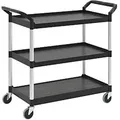 Produktbild: Tischwagen 3 Ladeflächen L560xb450mm - Fg342488bla - Rubbermaid