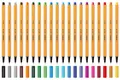 Produktbild: 1x STABILO Fineliner point 88, Strich-/Schreibfarbe: hellorange