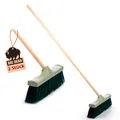 Produktbild: BigDean Straßenbesen 2 Stück Straßenbesen Gartenbesen Strassenbesen mit Stiel Besen, Bodenreinigung, (Set, 1-tlg., Besen), Stark, Zuverlässig, Robust, 120cm Stil
