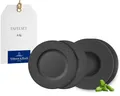 Produktbild: Villeroy & Boch – Manufacture Rock Teller-Set, 4 Tlg., Geschirr Set Für 2 Personen, Premium Porzellan, Schwarz