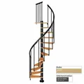 Produktbild: Dolle Spindeltreppe Calgary Buche/Anthrazit 244,8-280,8cm Geschosshöhe Ø140cm