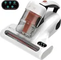 Produktbild: JIGOO J200 Milbensauger für matratzen mit LED-Anzeige, 500W Milbenstaubsauger mit UV-Licht und Staubmilben-Sensor, Ultraschall, Für Allergiker, entfernt 99,9% Allergene von Betten, Sofas, Tierhaare