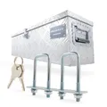 Produktbild: Alubox Transportbox Anhängerbox Deichselbox 80x22x22cm Aluminiumbox Kasten Kiste