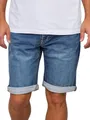 Produktbild: MUSTANG Jeans Shorts Herren Stretch Kurz Regular Fit Chicago Real X Kurze Hosen Sommer Denim Einfarbig Blau w31, Größe:W 31, Farbe:Light Blue (312)
