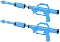 Produktbild: PEARL Spritzpistole Wasser: 2er-Set Wasserpistolen mit PET-Flaschen-Anschluss (Riesen Wasserpistole, Wassersprühpistole, XXL)