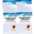 Produktbild: MEDOLY Diabetikersocken (6 Paar) ohne Gummibund, mit 97% Baumwolle, für Damen & Herren - Socken ohne störende Naht, Diabetiker Socken ohne Bund
