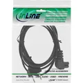 Produktbild: 16650X InLine Netzkabel Netzstecker auf Euro 8 C7 Stecker gewinkelt 0 5m ~D~