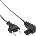Produktbild: InLine® Netzkabel Netzstecker auf Euro 8 C7 Stecker gewinkelt 0,5m