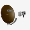 Produktbild: Fuba Sat Anlage 1 Teilnehmer | DAA 780 B Satellitenschüssel 80cm Alu braun (Testergebnis: ausgezeichnet)* + Fuba DEK 117 Single LNB 1 Teilnehmer (DVB-S2, HDTV, UHD 4K/8K, 3D) mit LTE-Störfilter