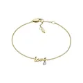 Produktbild: Fossil Damen Armband Armkette Edelstahl gold Zirkonia JF04362998