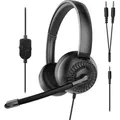 Produktbild: Speedlink Office Headset METIS, Y-Adapter, Stereo, schwarz retail - Schwarz