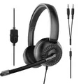 Produktbild: SPEEDLINK METIS Stereo Headset Kopfhörer Mikrofon 3,5mm Jack Y-Adapter Black
